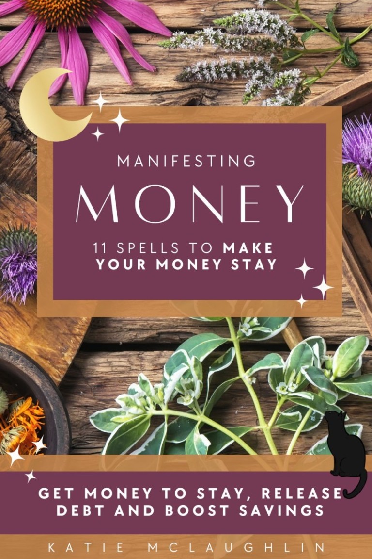 Manifesting Money "11 Spells to Get Money to Stay" 13 Brown Minimalist Free eBook Pinterest Pin
